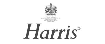 Logo with a crest featuring a lion and unicorn above the word Harris in large, bold letters, subtly hinting at the quality of Harris Brushes and their expert painting tools.